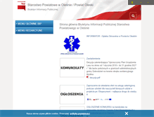 Tablet Screenshot of bip.powiatoleski.pl